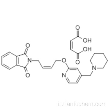 N- {4- [4- (Piperidinometil) piridil-2-ossi] -cis-2-butene} ftalimmide acido maleico CAS 146447-26-9